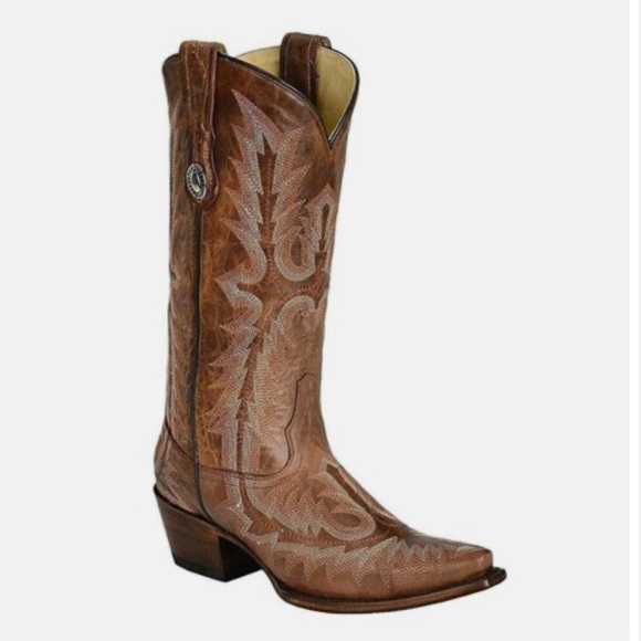 Corral Shoes - Corral Picasso Cognac Cowgirl Boots